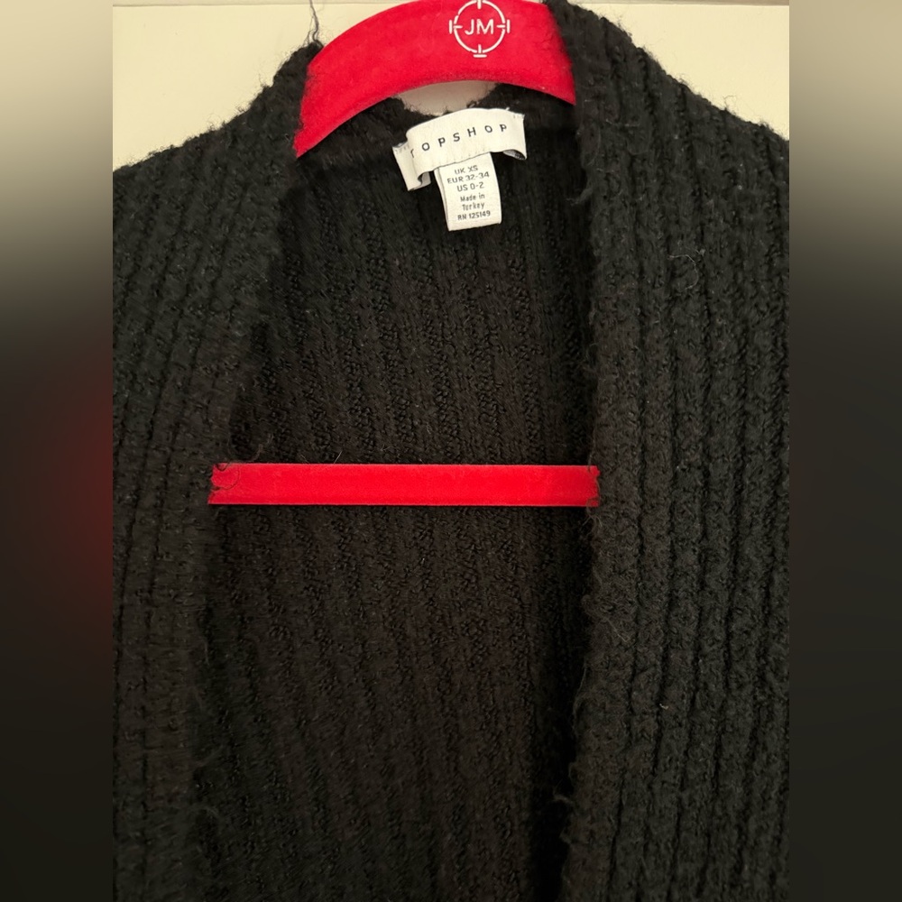 Topshop Open-Front Cardigan - Picture 2 of 2
